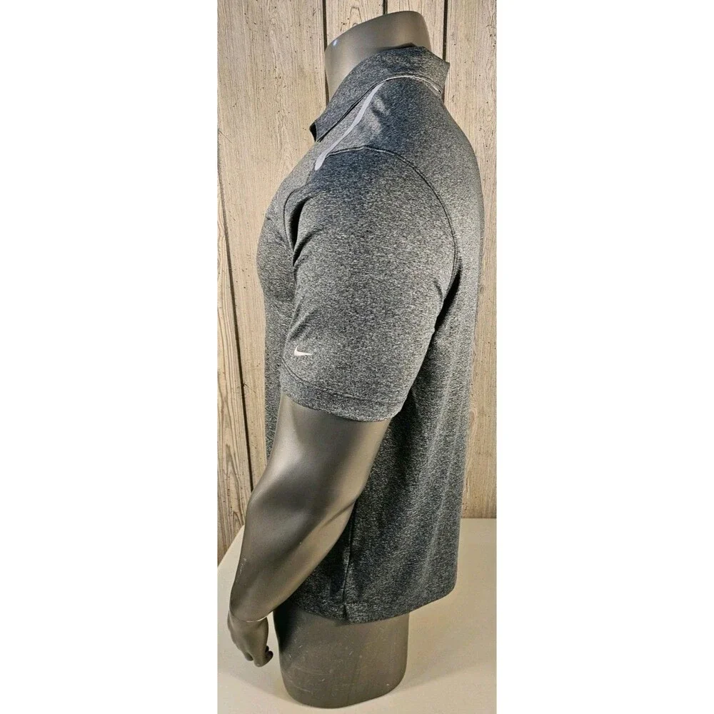 Nike Dri Fit Golf Polo Shirt Mens Large Gray Palo Alto Collego Alamo San Antonio